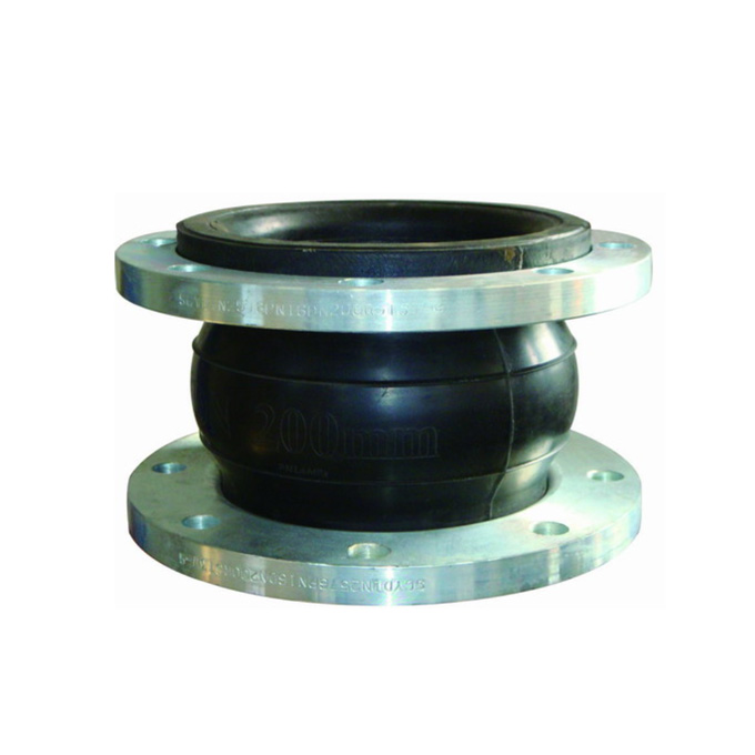 Single sphere rubber joint