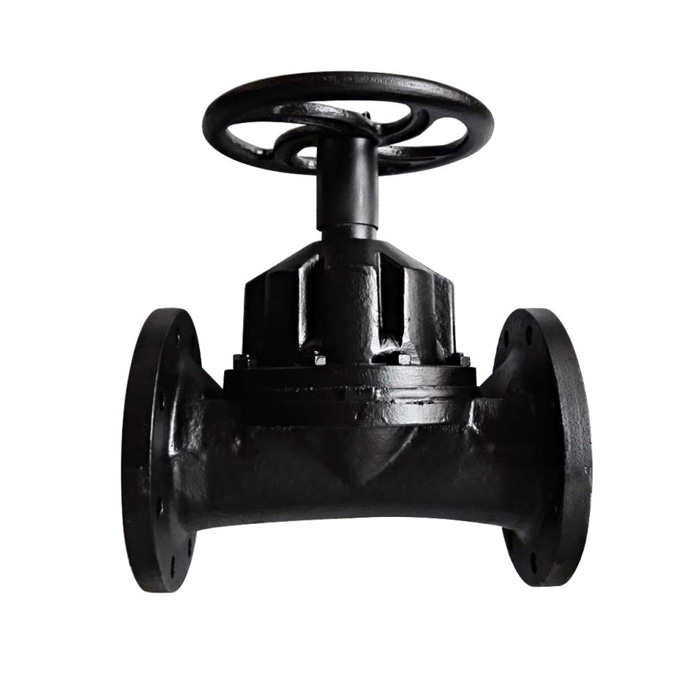 Straight through diaphragm valve