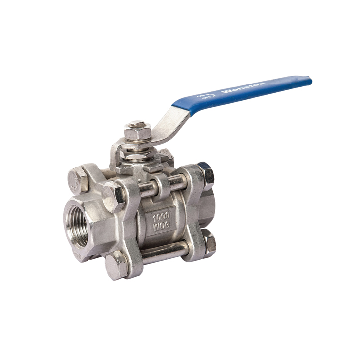 3-pcs Ball valve thread end