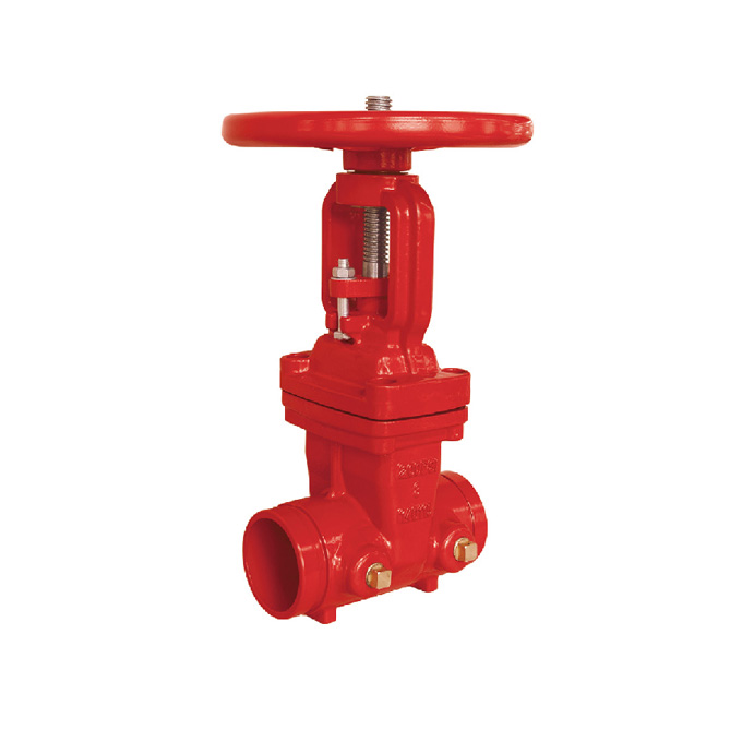 200psi rising stem grooved gate valve