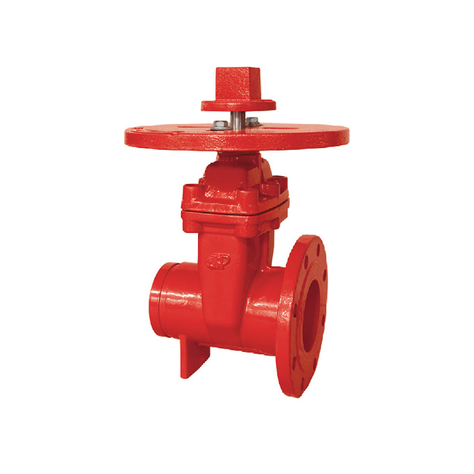 200psi non-rising stem  flange+ grooved gate valve