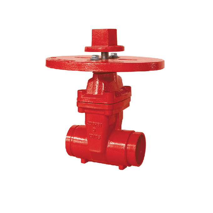 200psi non-rising stem  grooved gate valve