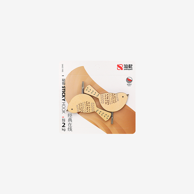 汕乾8632創(chuàng  )意木粘鉤
