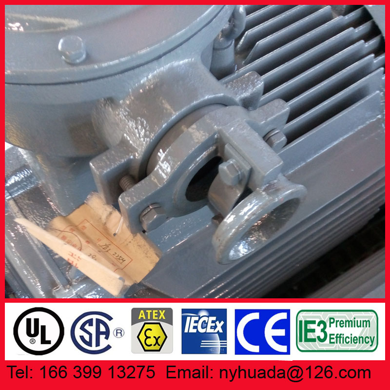 南阳防爆电机接线盒喇叭口橡套电缆进线口