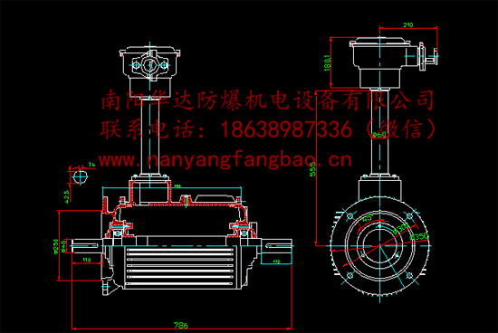 南阳防爆雾炮机电机图纸