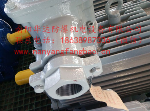 南阳防爆电机接线盒进线口展示-钢管布线（螺纹口）