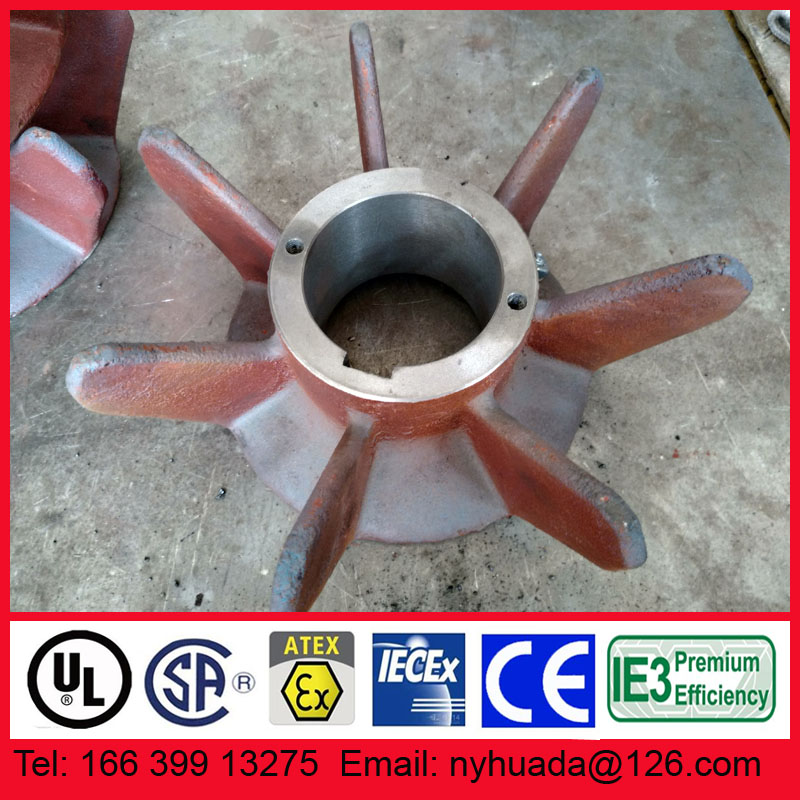 南阳防爆低压防爆电机金属风扇铸铁材质