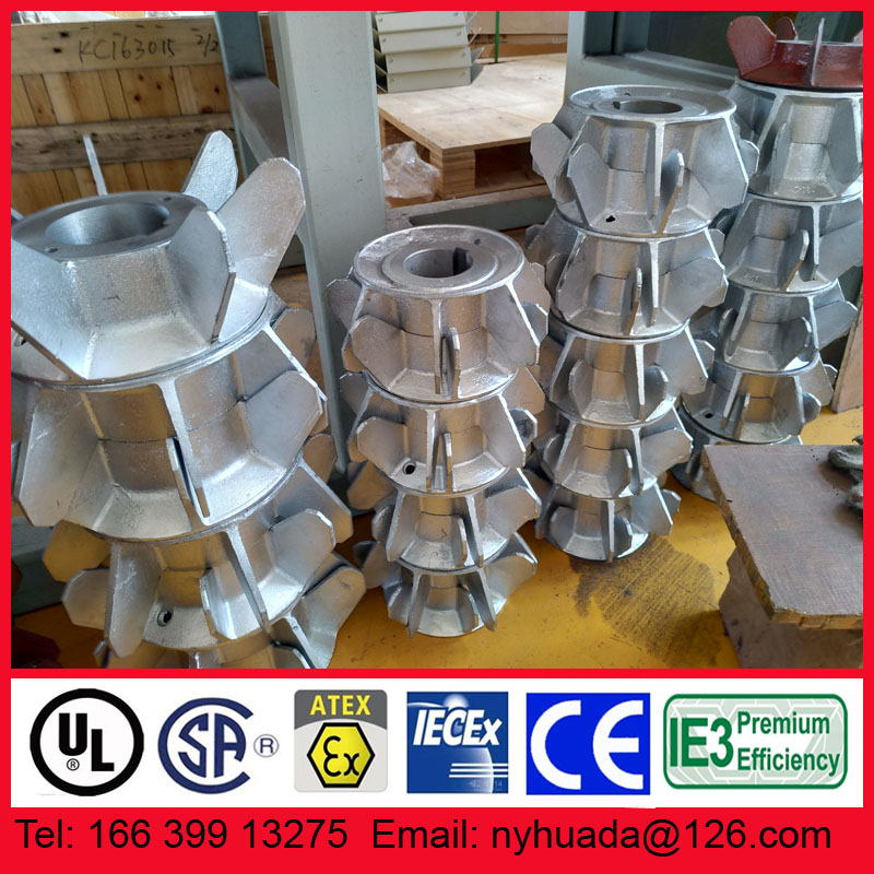 南阳防爆低压防爆电机金属风扇铸铝材质