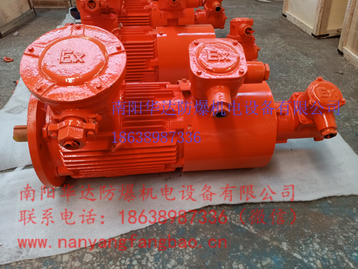 南阳粉尘防爆电磁制动强迫冷却电机