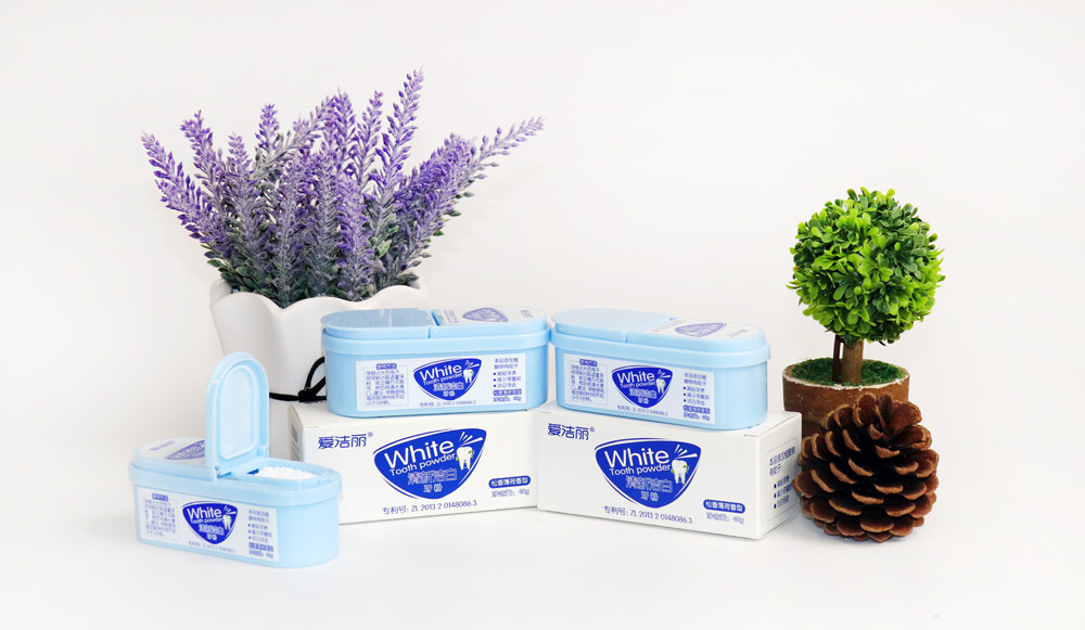 爱洁丽清新亮白牙粉