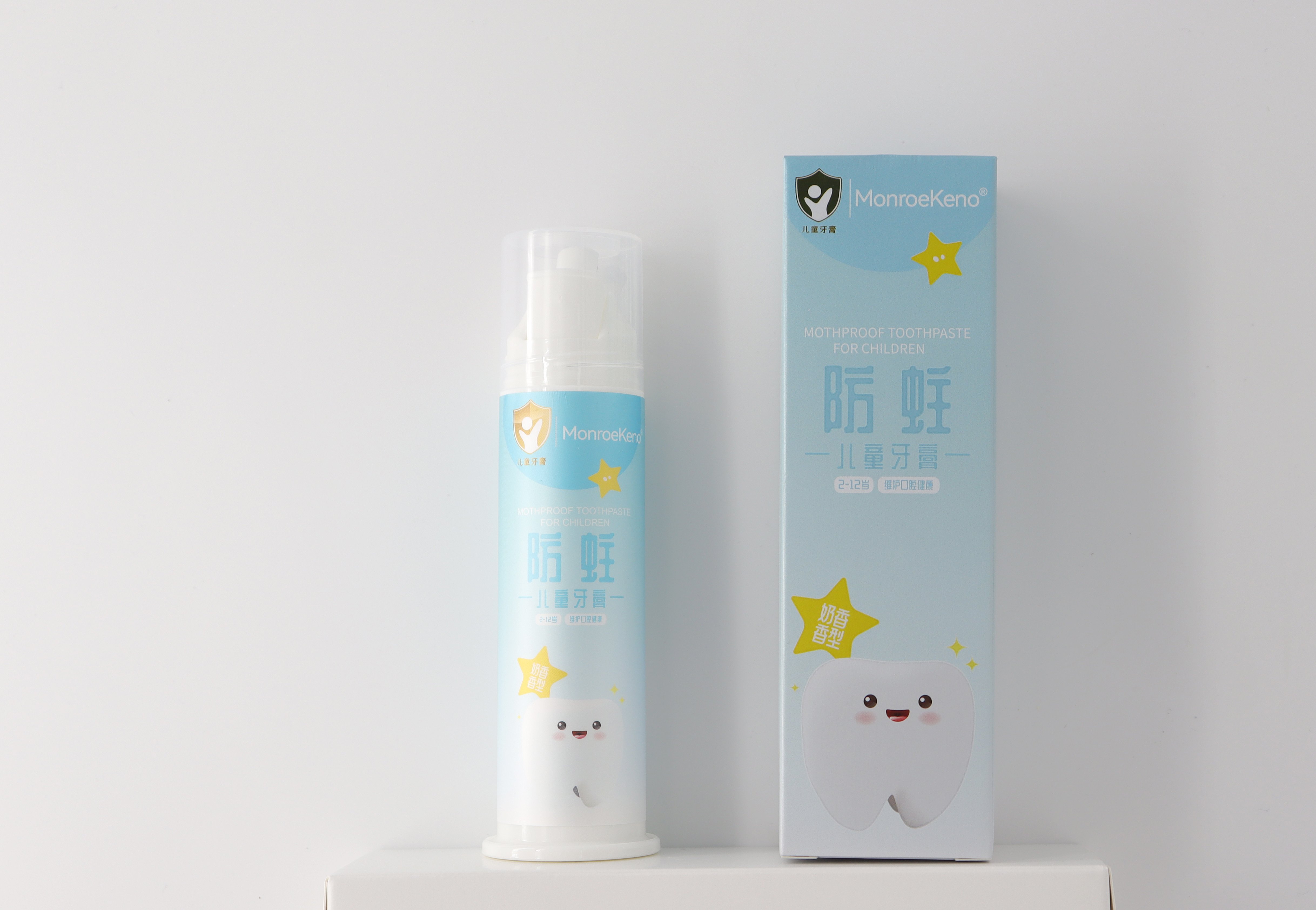 MonroeKeno 防蛀儿童牙膏(奶香香型)