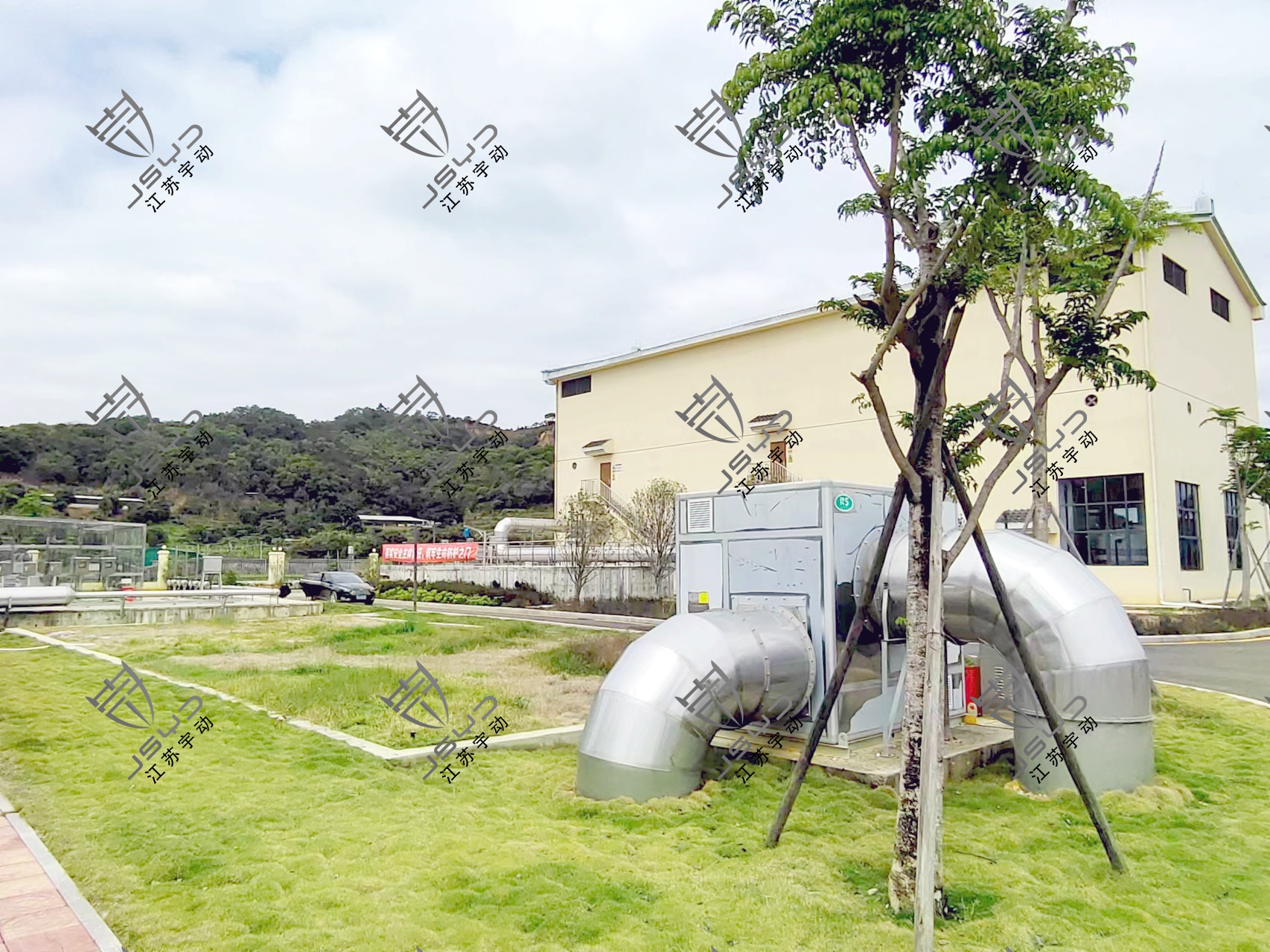 廣東潮州市韓江新城污水處理廠生物土壤除臭系統