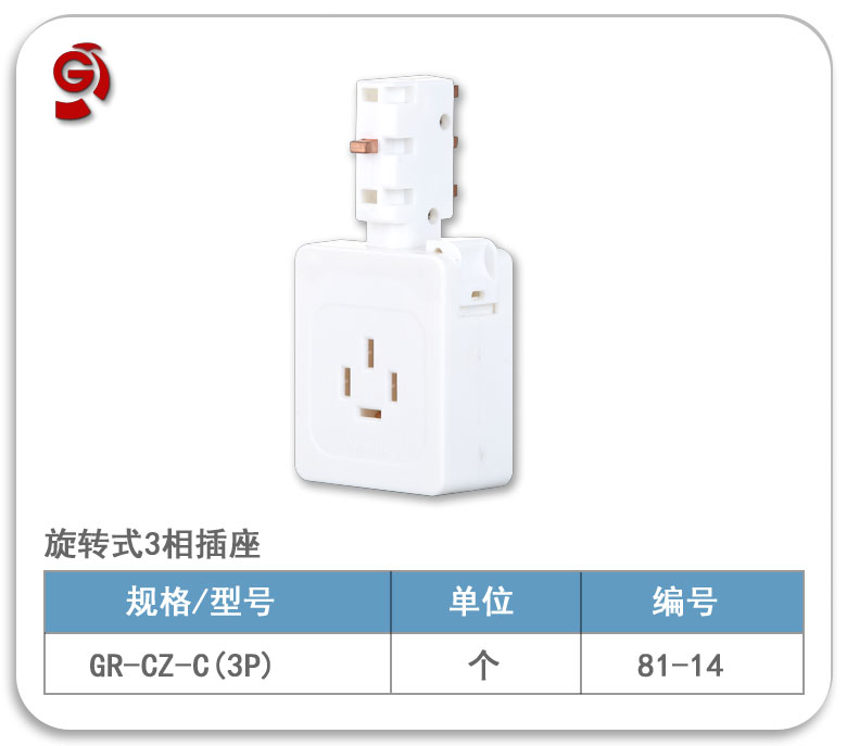 旋转式3相插座