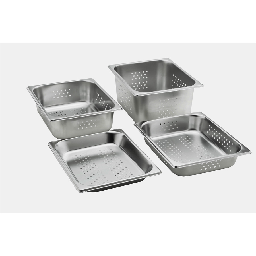 Gastronorm pan with holes
