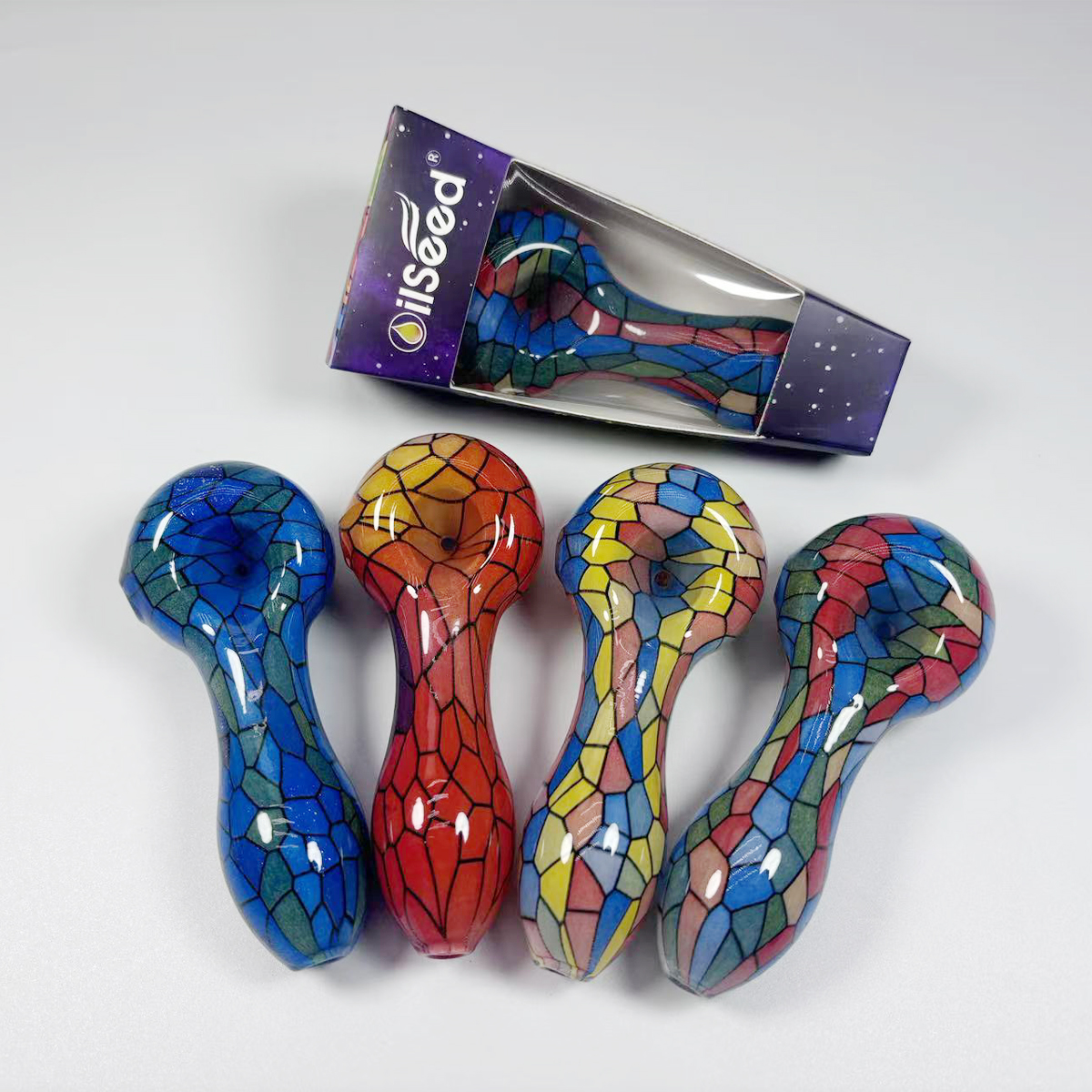 OilSeed Premium Glass Pipe – J001