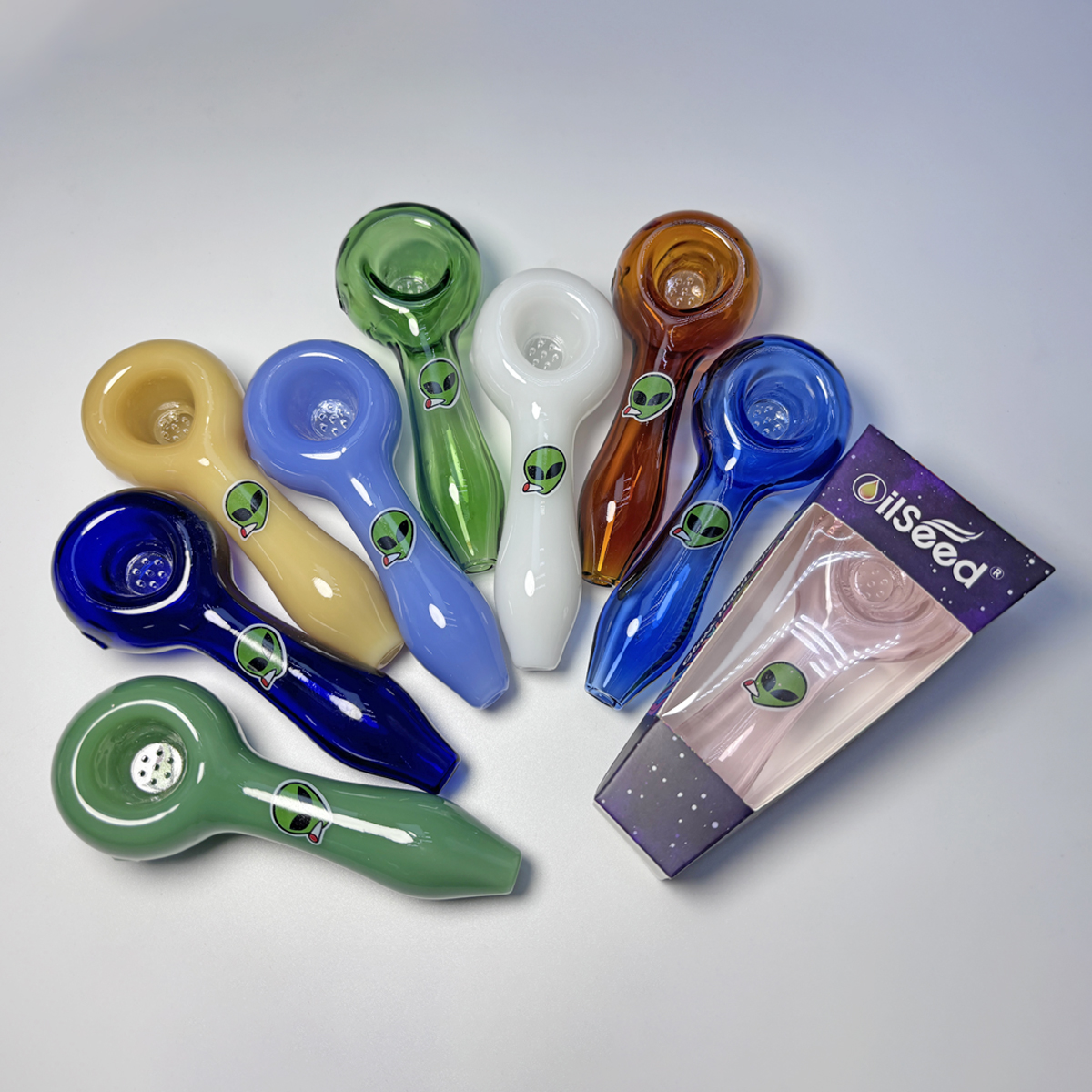 OilSeed Premium Glass Pipe – J009