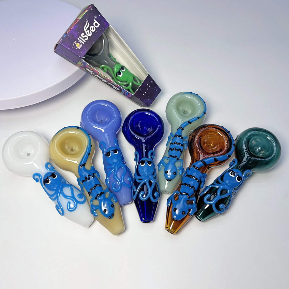 OilSeed Premium Glass Pipe – J012