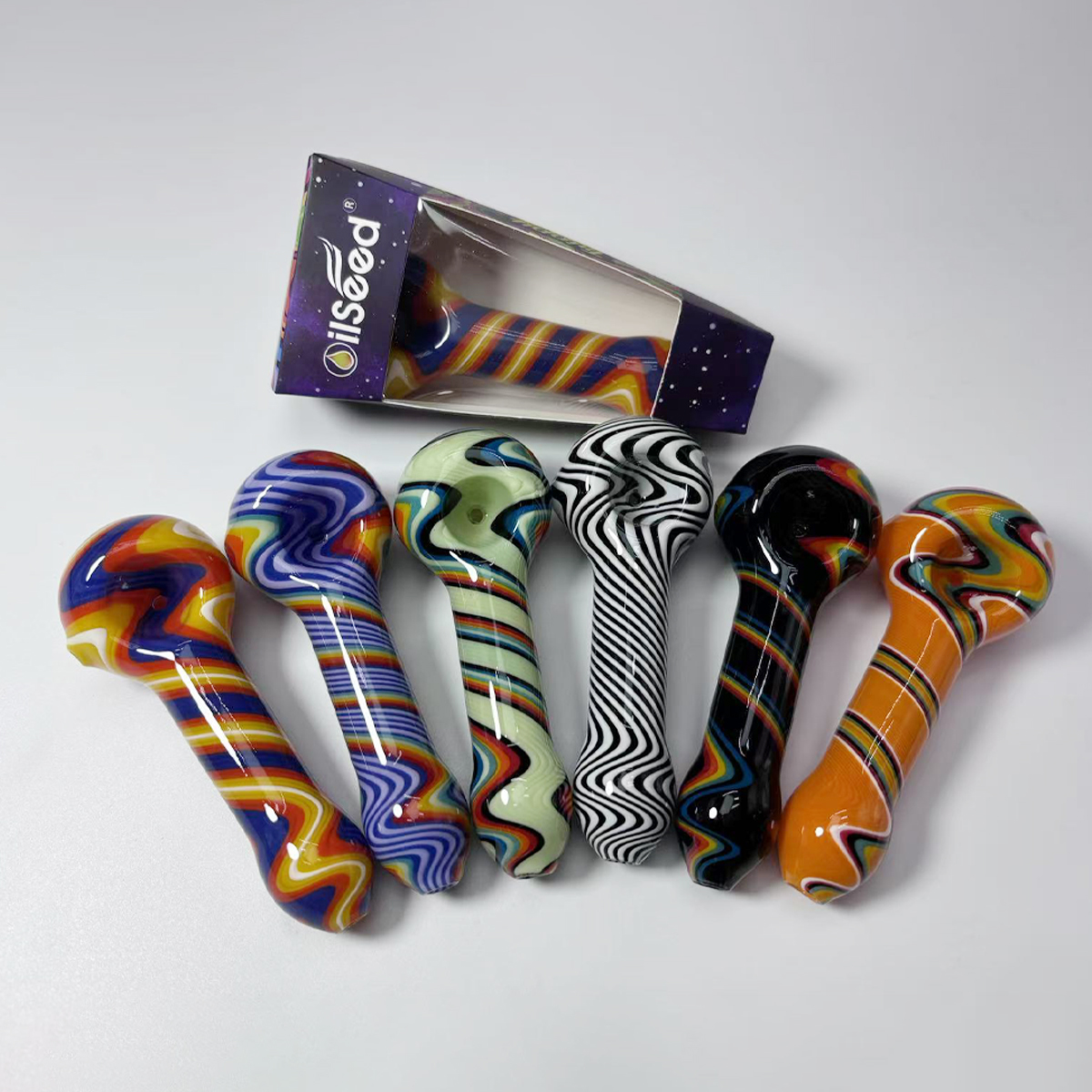 OilSeed Premium Glass Pipe – J013