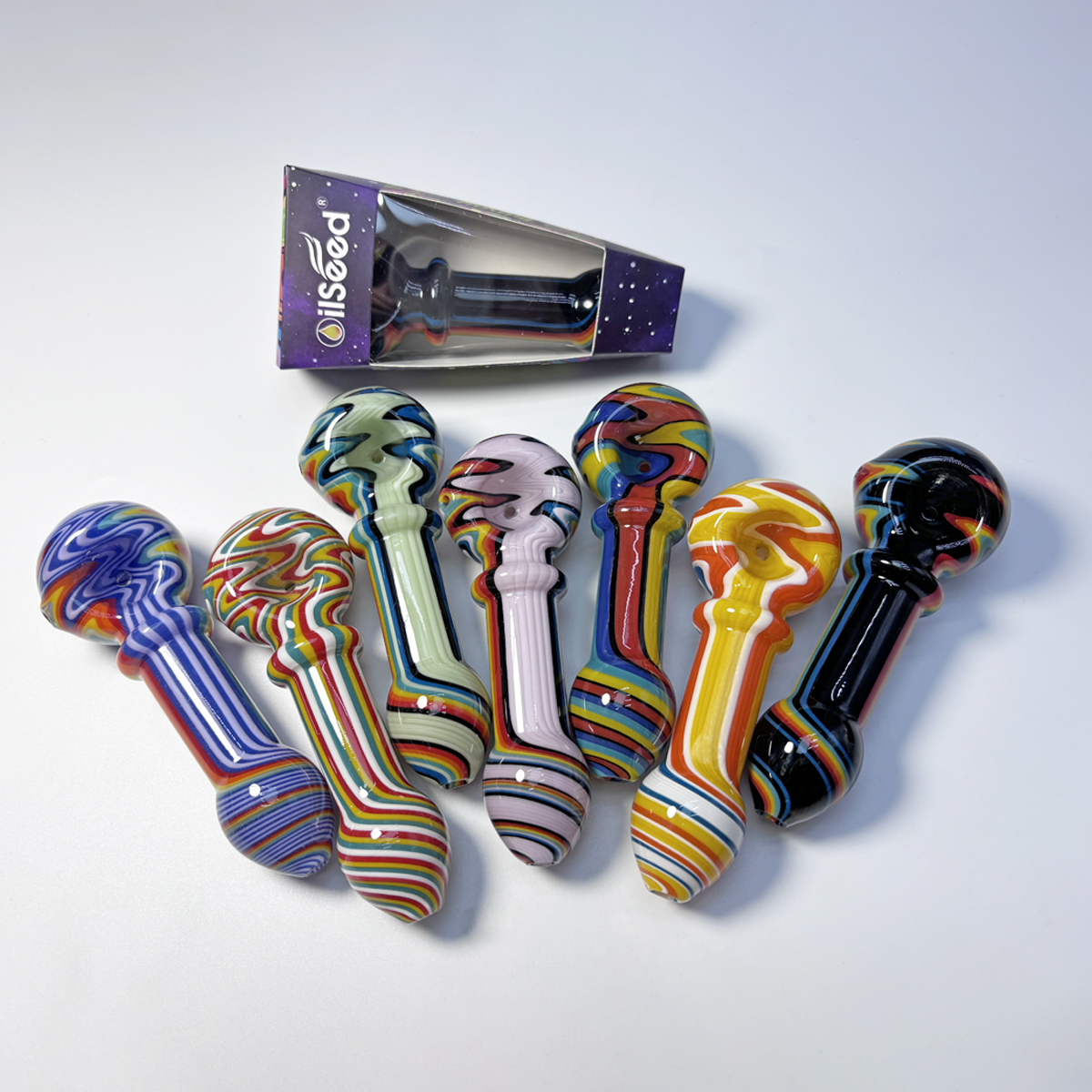 OilSeed Premium Glass Pipe – J016