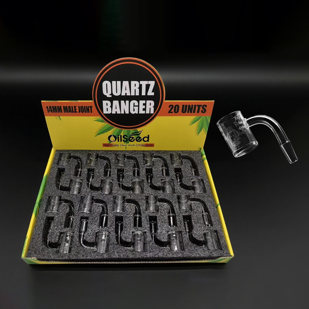 OilSeed Quartz Banger – Rick and Morty Pattern – Q003