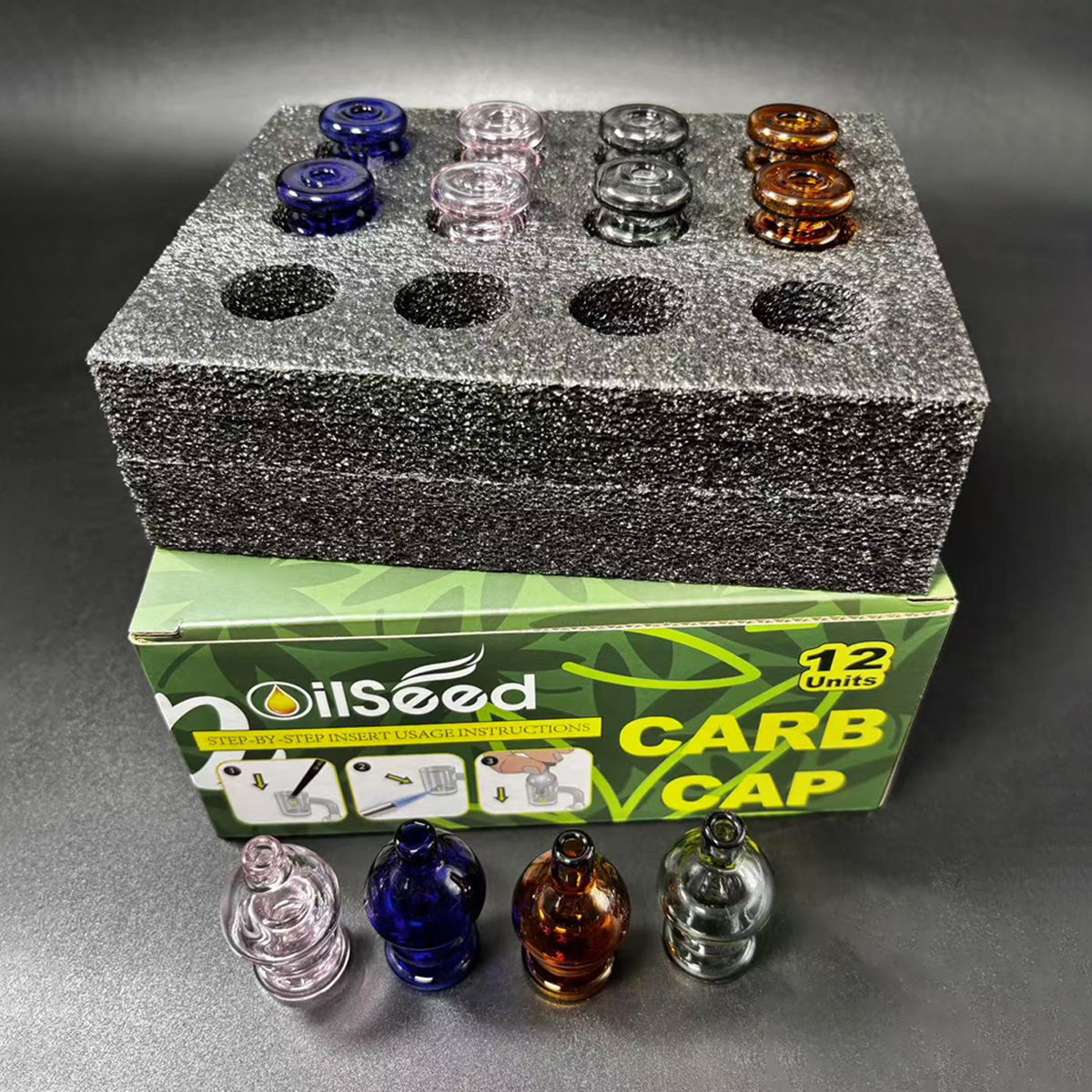 OilSeed Glass Carb Caps – T003