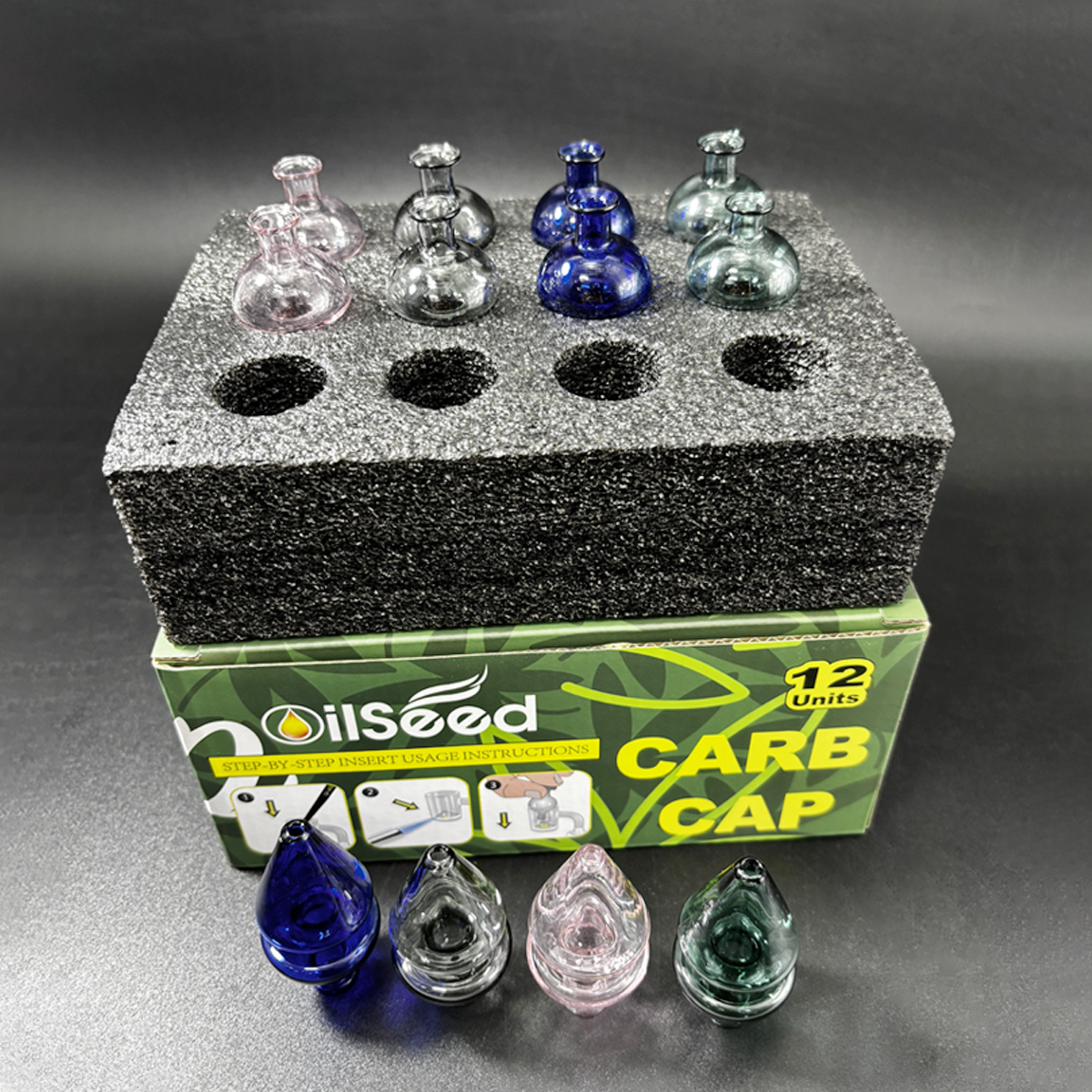 OilSeed Glass Carb Caps – T002
