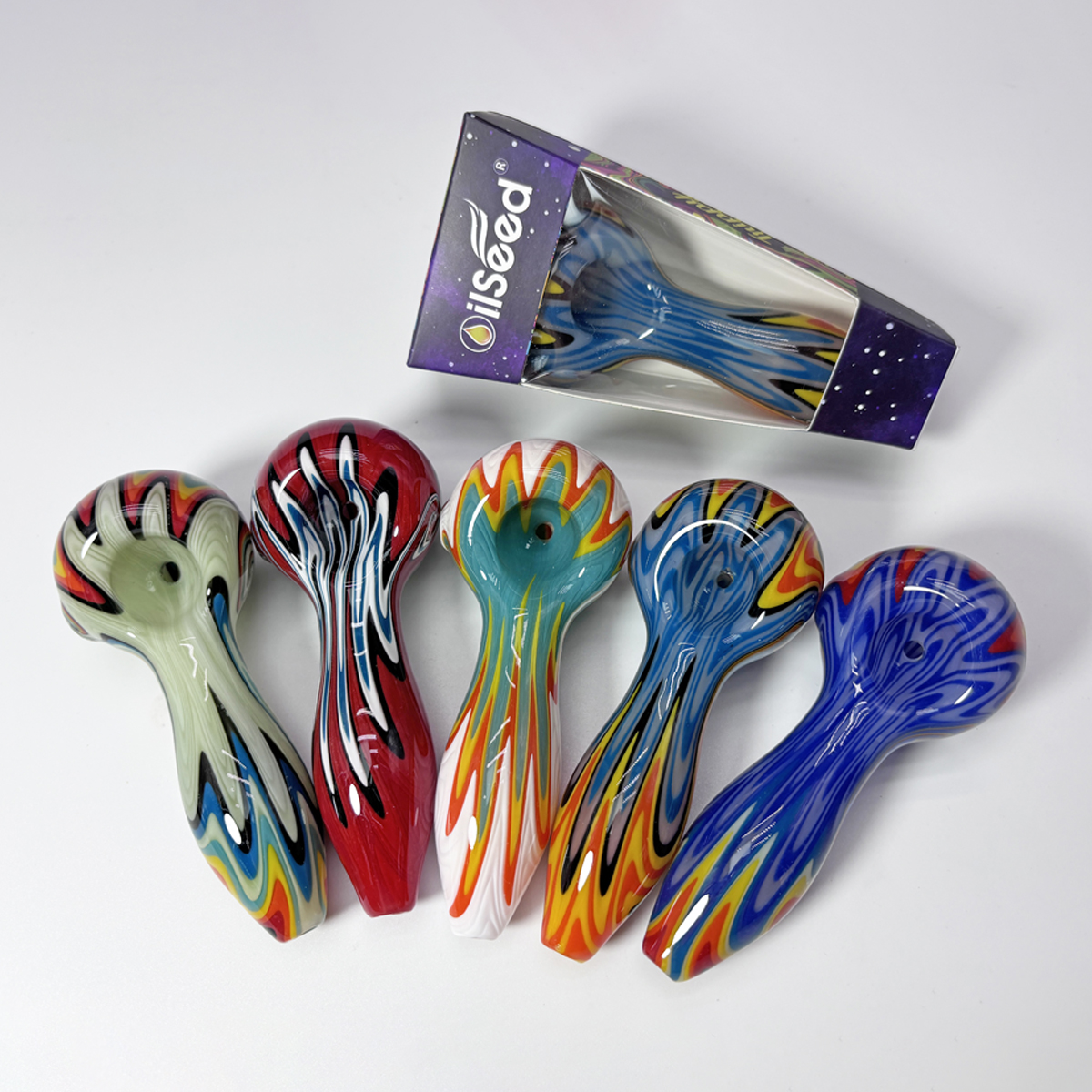 OilSeed Premium Glass Pipe – J017