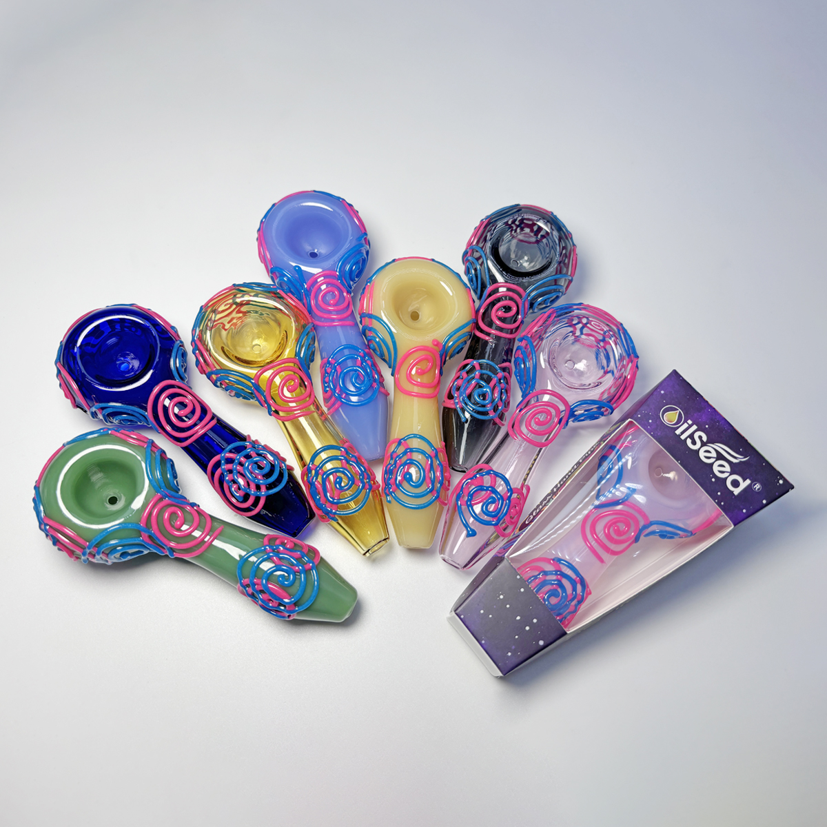 OilSeed Premium Glass Pipe  – J020