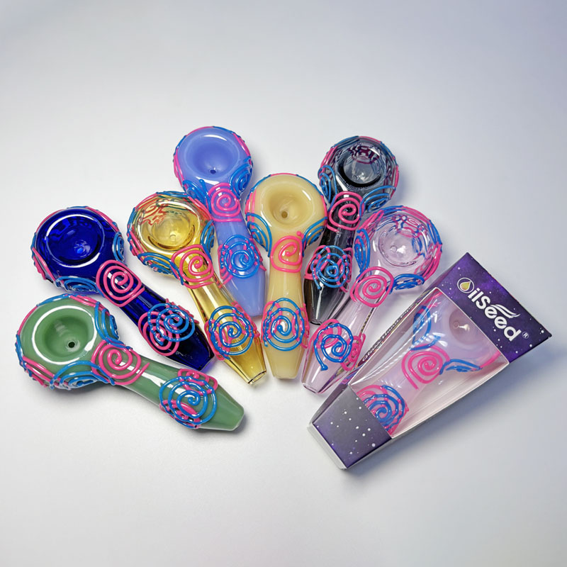 OilSeed Glass Pipe  – J020