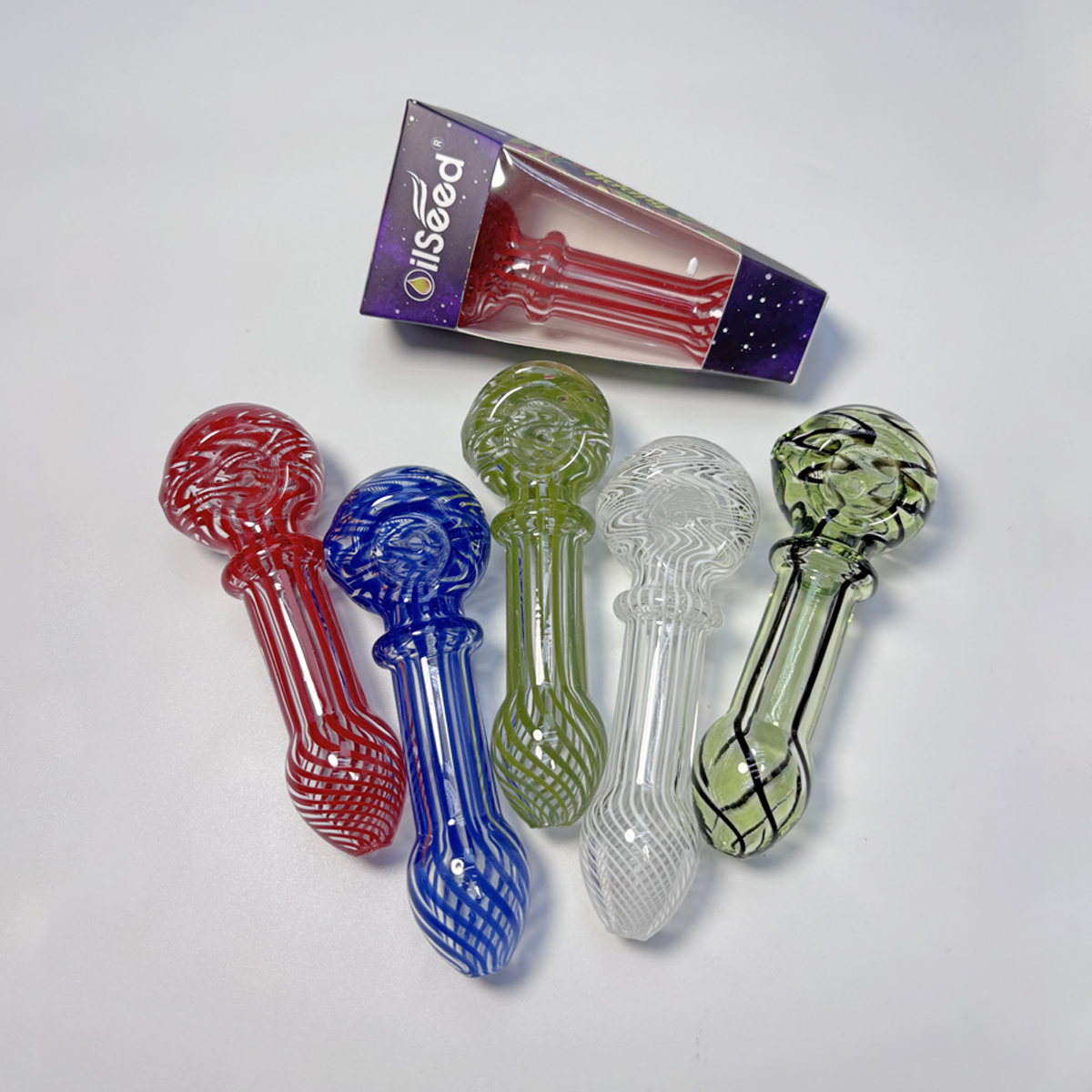OilSeed Premium Glass Pipe – J022