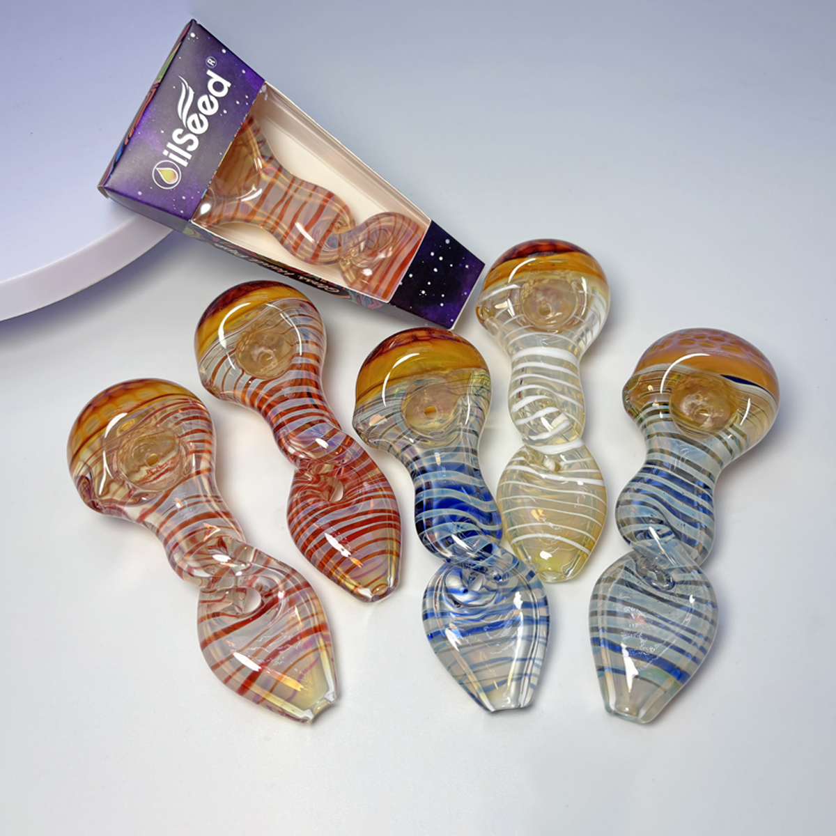 OilSeed Premium Glass Pipe – J023