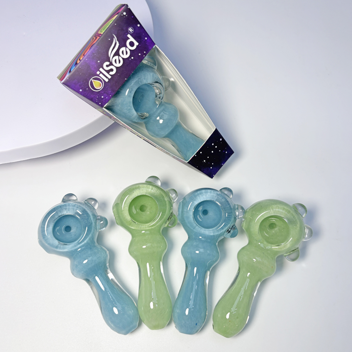 OilSeed Premium Glass Pipe – J024
