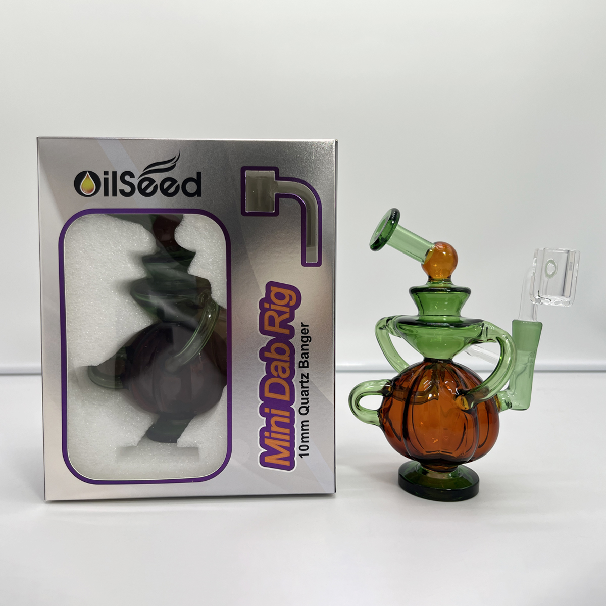 OilSeed Mini Dab Rig with Quartz Banger – W001