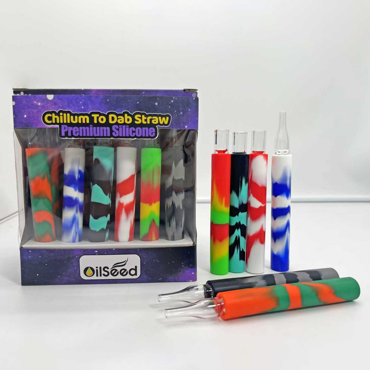 OilSeed Chillum Straw with Silicone Tube