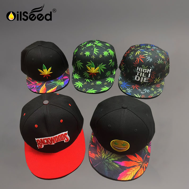OilSeed Embroidered Snapback Cap