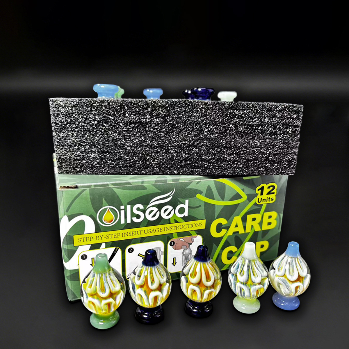OilSeed Glass Carb Caps – T005