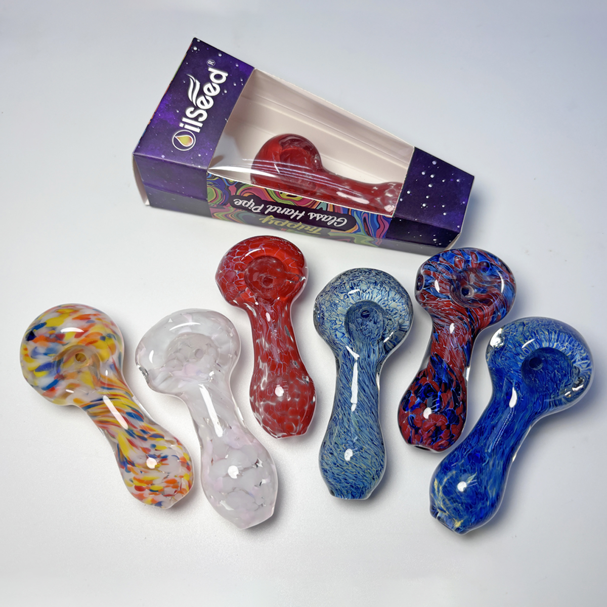 OilSeed Premium Glass Pipe – J026