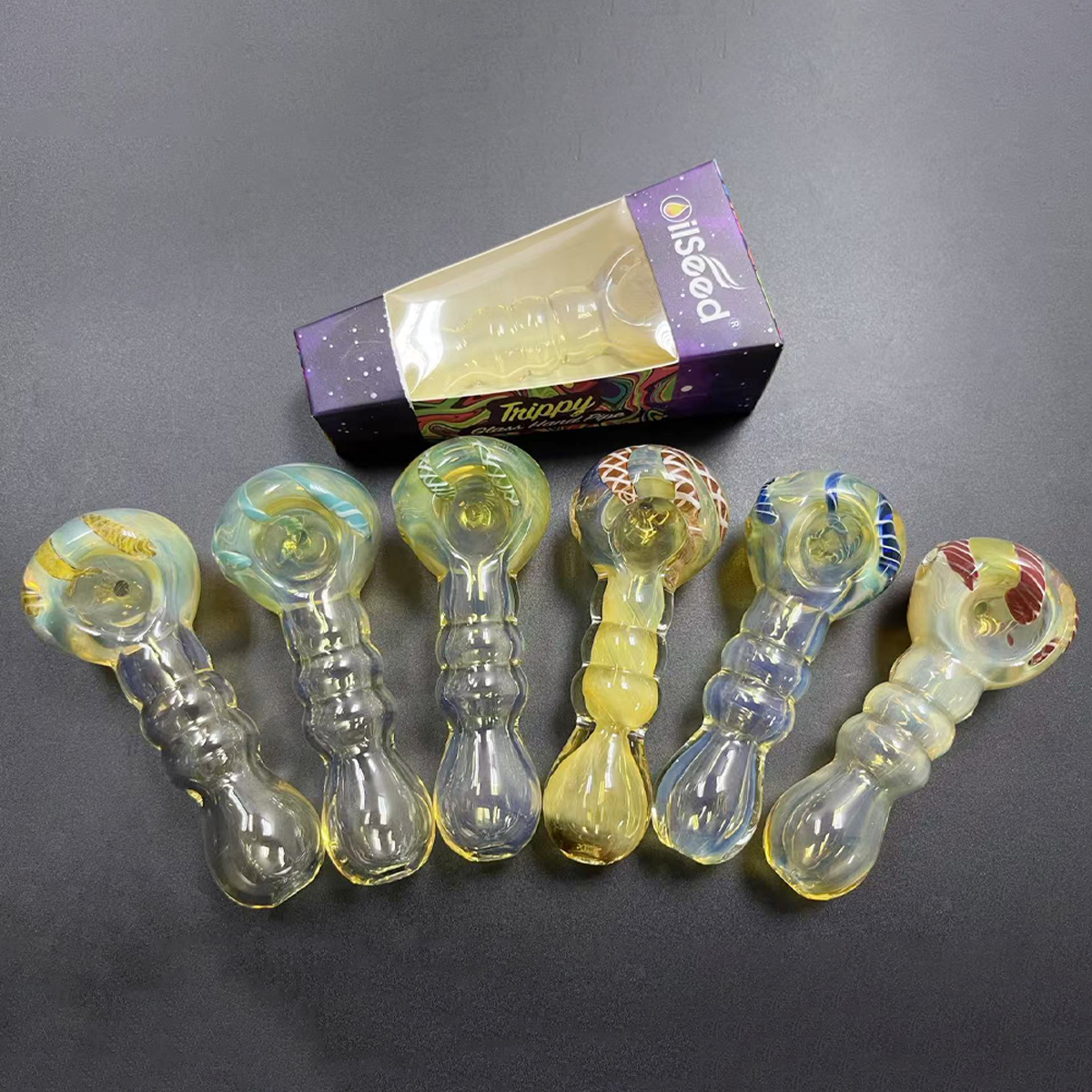 OilSeed Premium Glass Pipe – J027