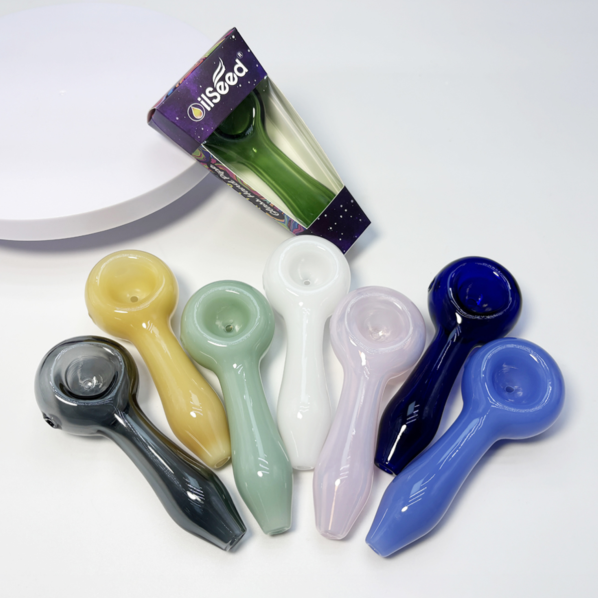 OilSeed Premium Glass Pipe – J030