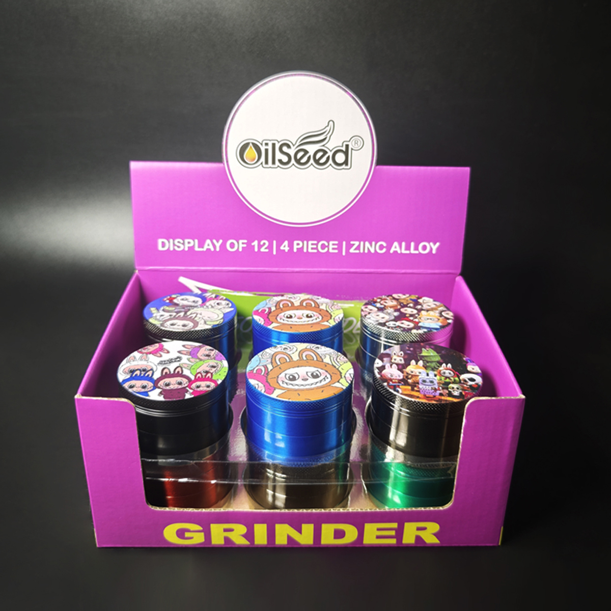 OilSeed Labubu Smoke Grinder – D004