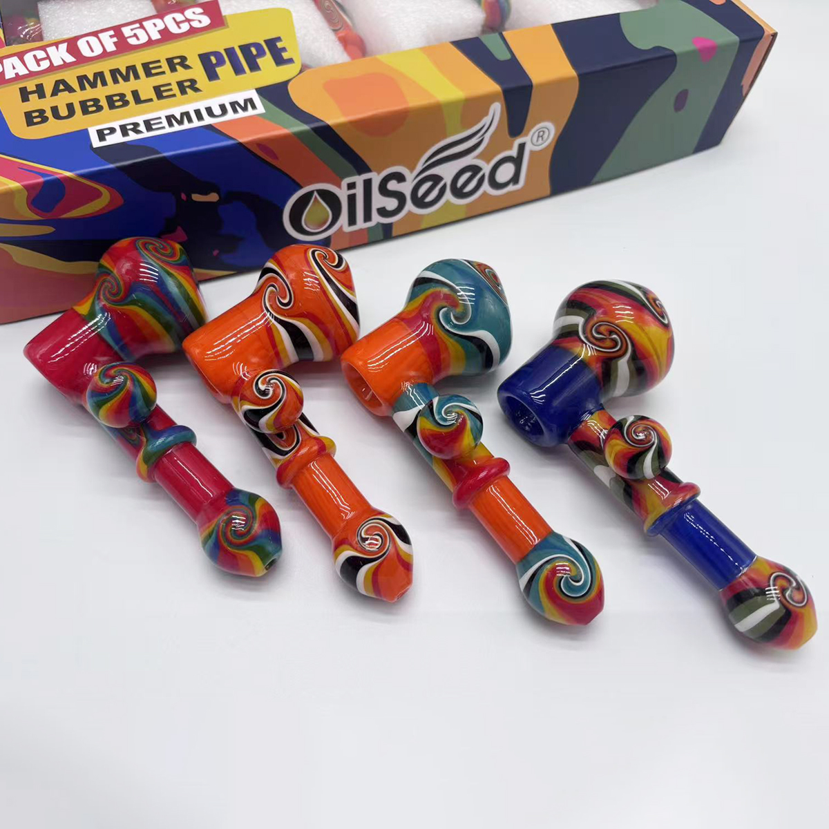 OilSeed Hammer Bubbler Pipe – H003