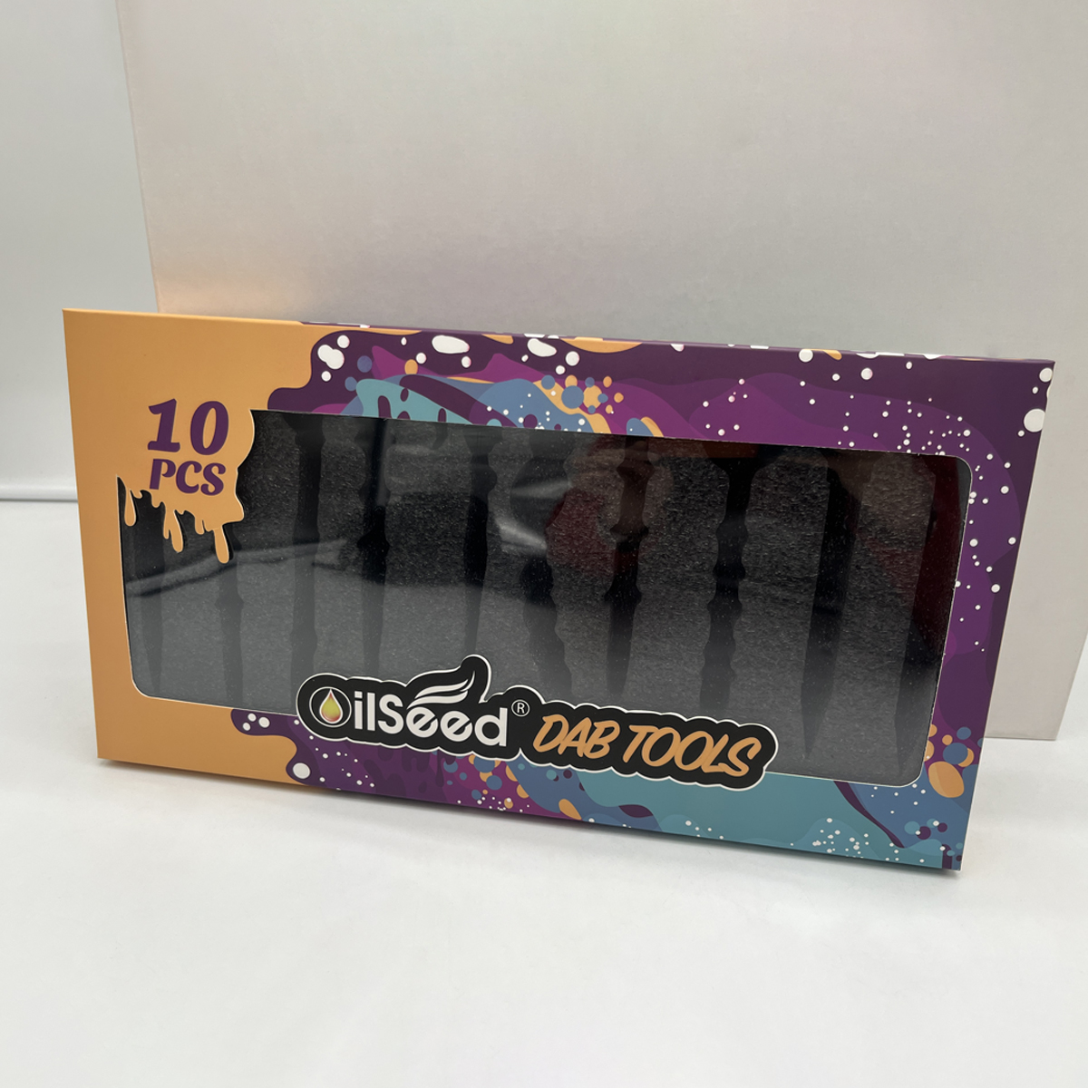 OilSeed Glass Dab Tool – Display of 10 PCS