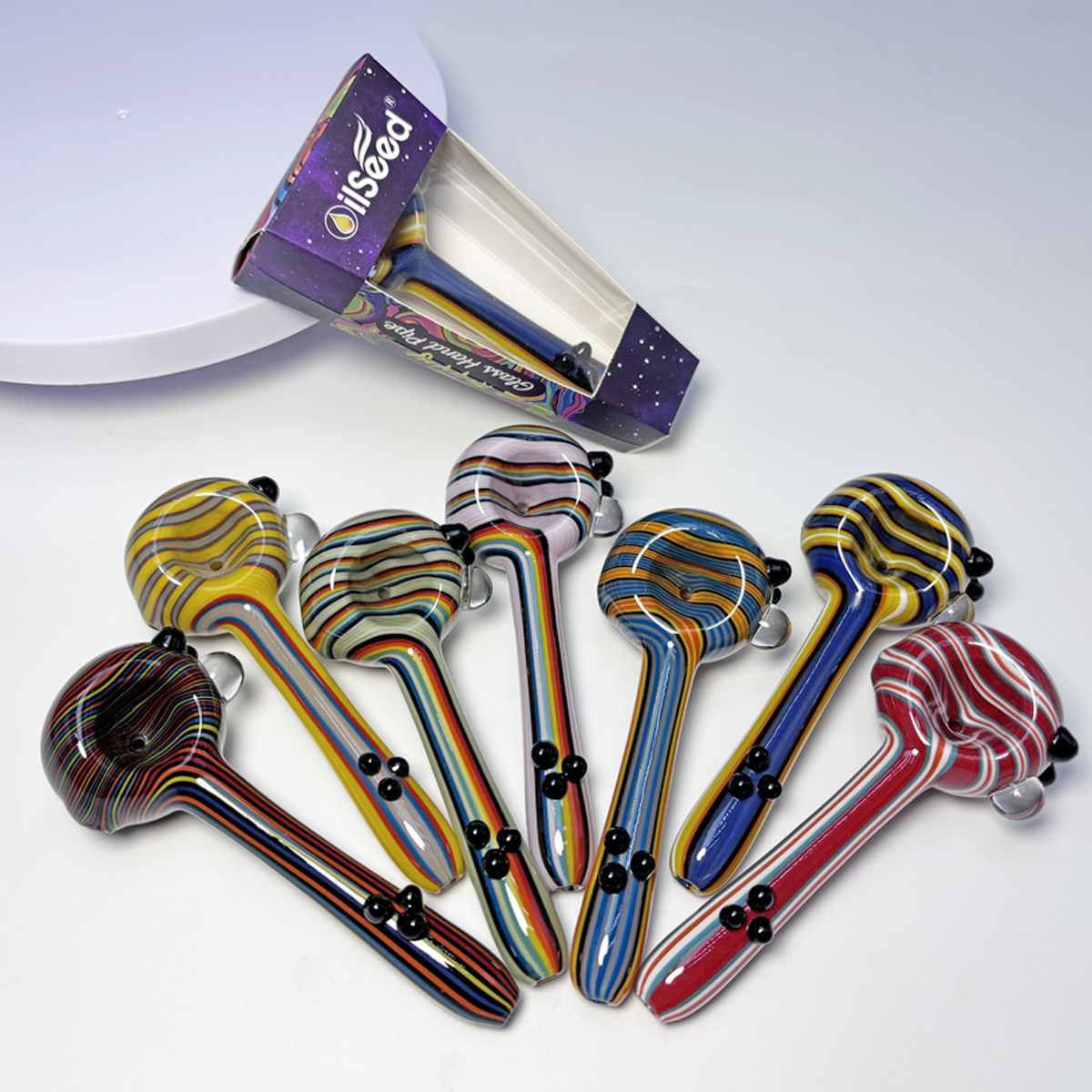 OilSeed Premium Glass Pipe – J003
