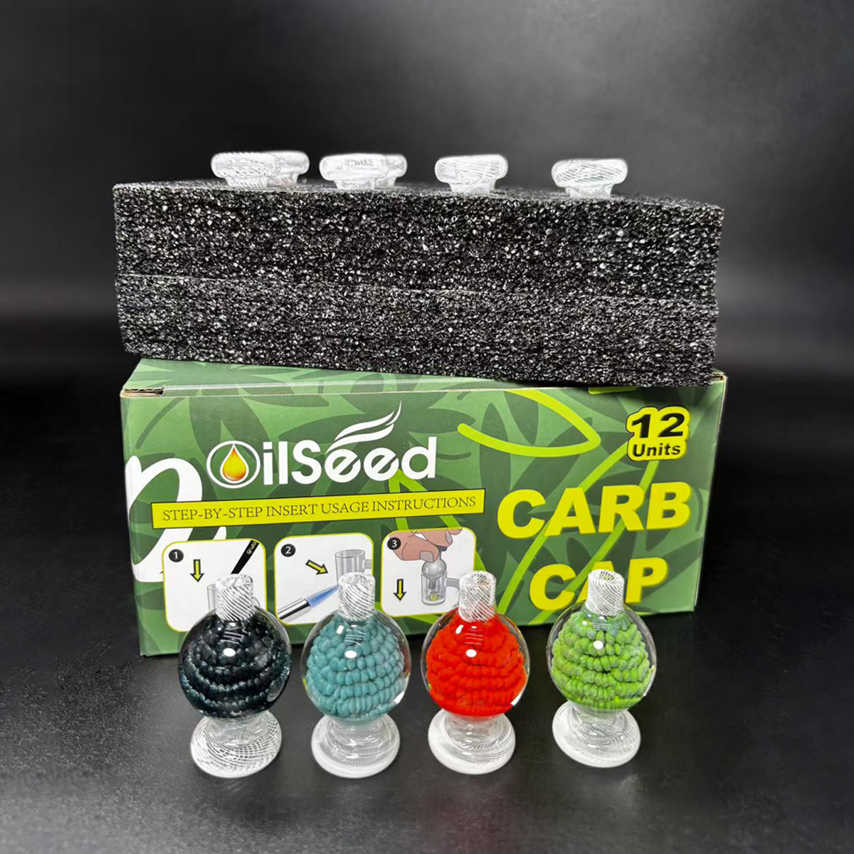 OilSeed Glass Carb Caps – T006