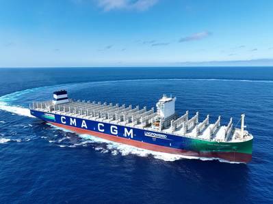 CMA CGM Seine: 24,000 TEU LNG dual-fuel Containership Delivered by Chinese Shipyard