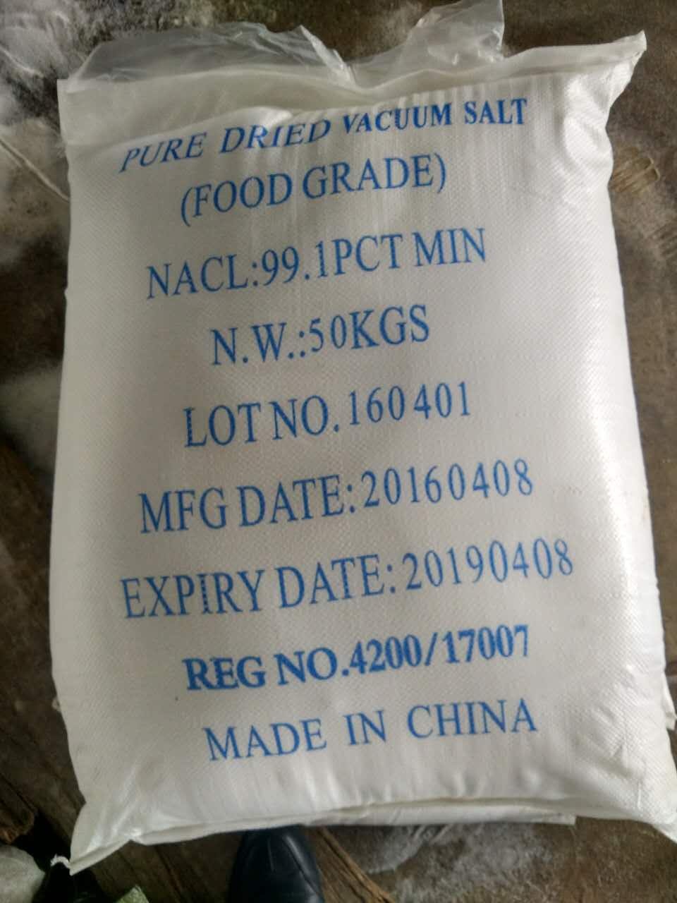 Pure Dried Vacuum Salt ( Food Grade )