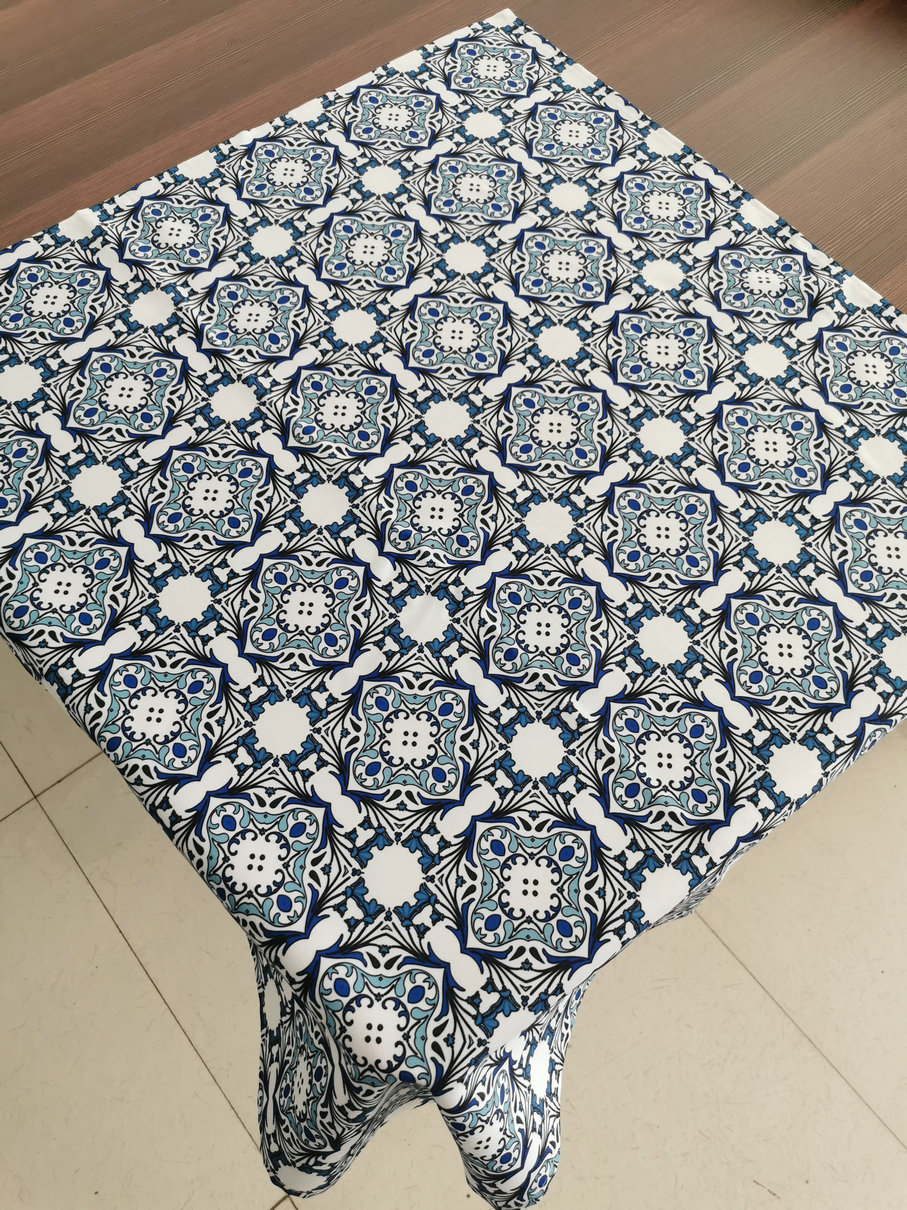 Digital printed table cloth