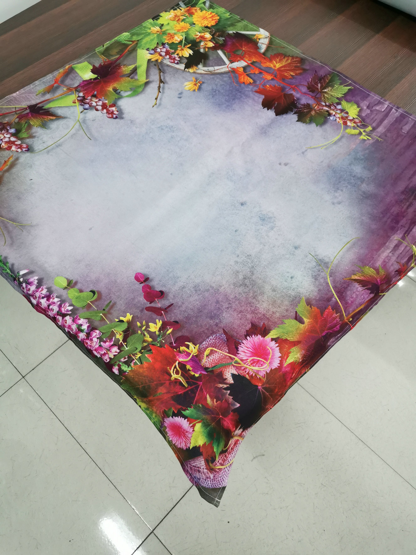 Digital printed table cloth