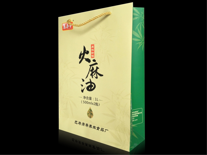 巴马康寿火麻油手提袋