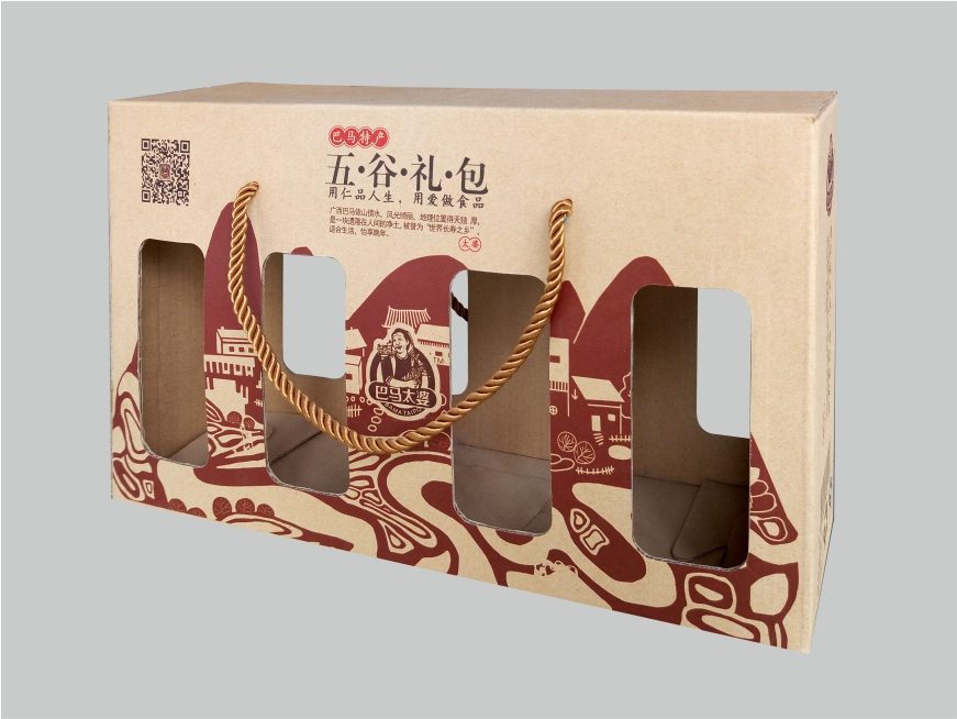 巴马太婆五谷礼包瓦楞纸盒